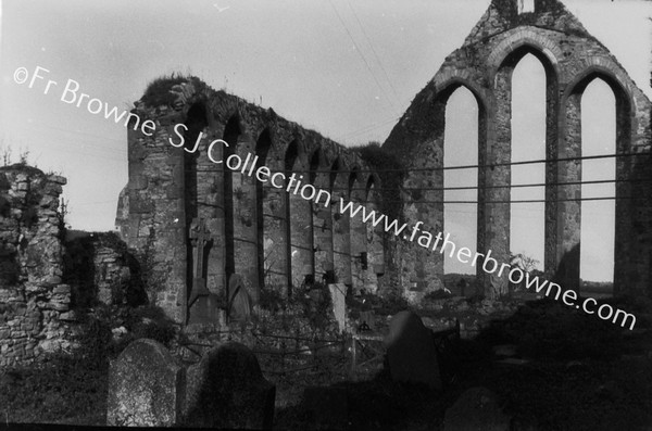 FRANCISCAN FRIARY TEN LANCETS IN N. WALL & E.WINDOW